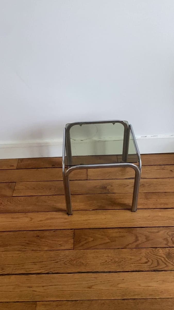 Table Basse Métal et Verre