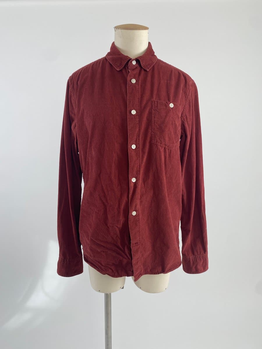 Chemise Côtelée Bordeaux