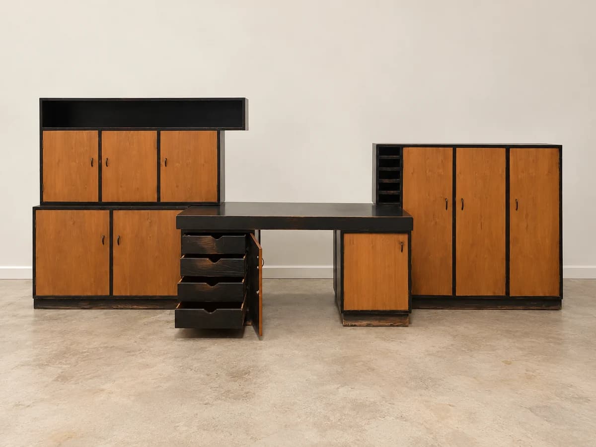 VINTAGE - BUREAU MODUALAIRE BICOLORE