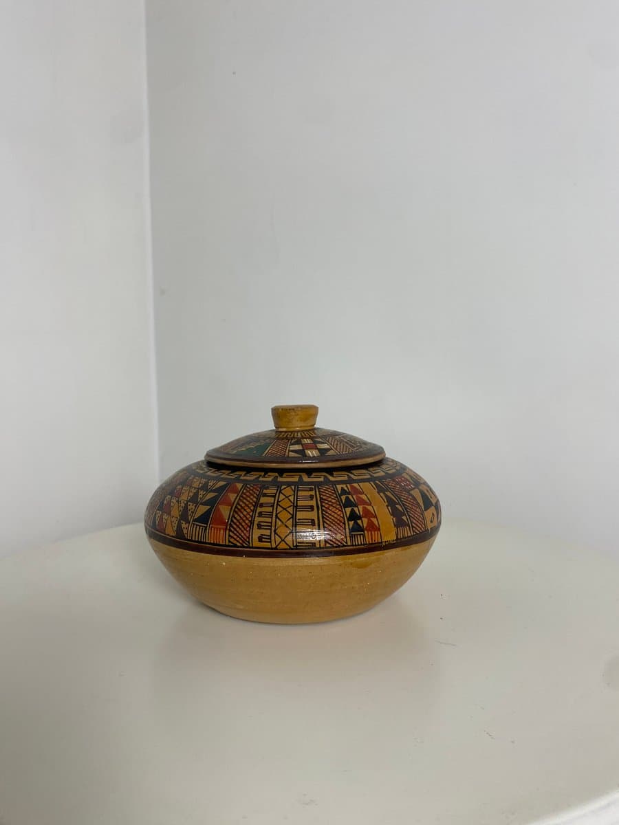 Boîte Décorative Ethnique Céramique