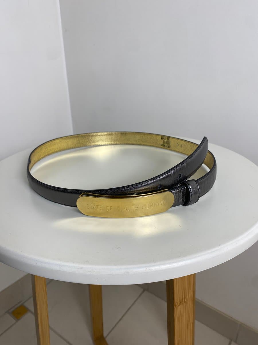 Ceinture Claude Montana Grise