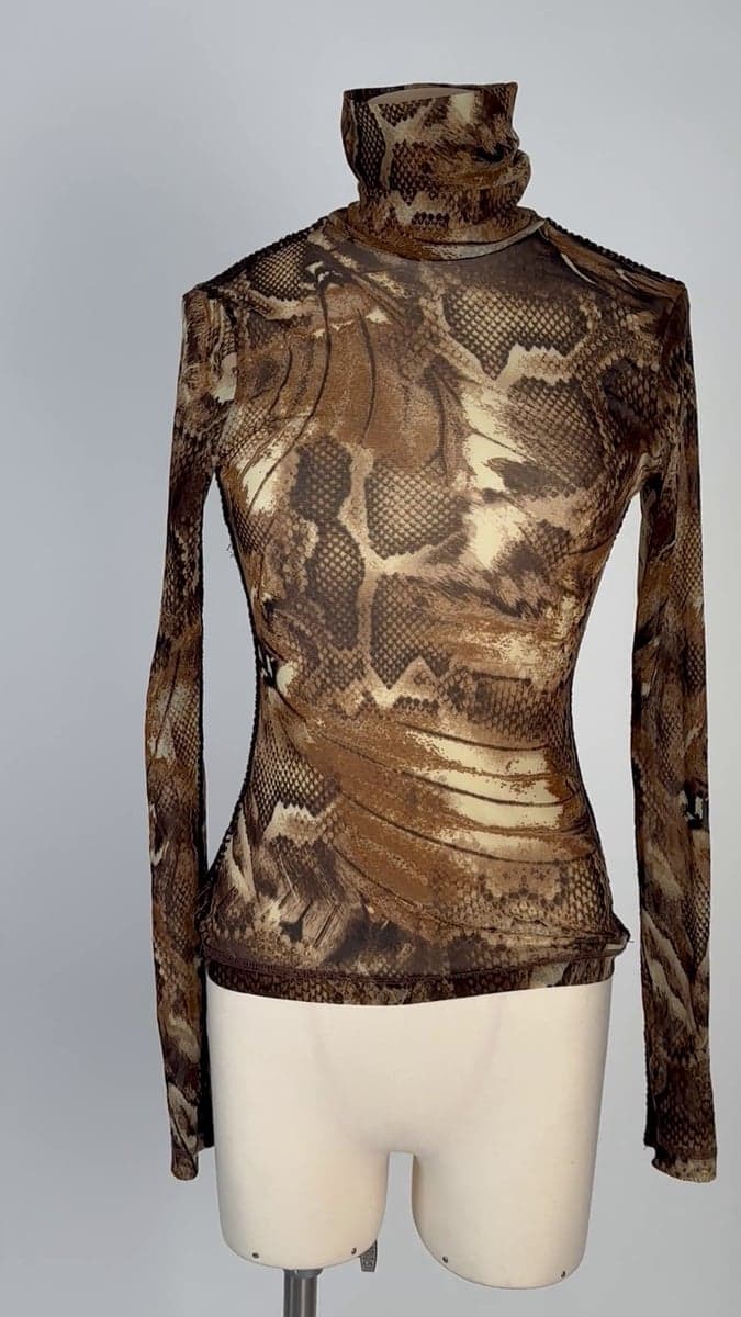 Haut à Manches Longues Imprimé Serpent