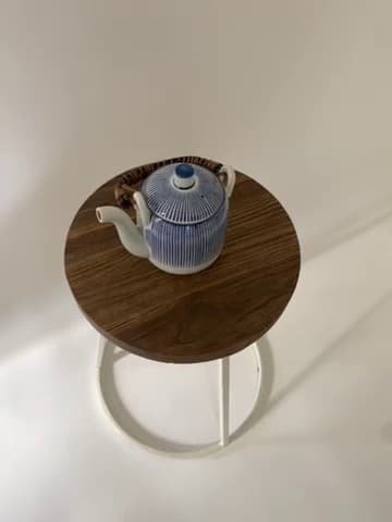 Théière décorative bleue et blanche