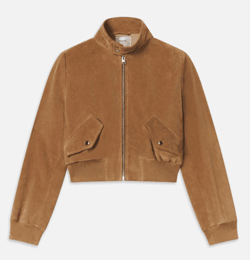 Veste Courte FRAME Daim Marron