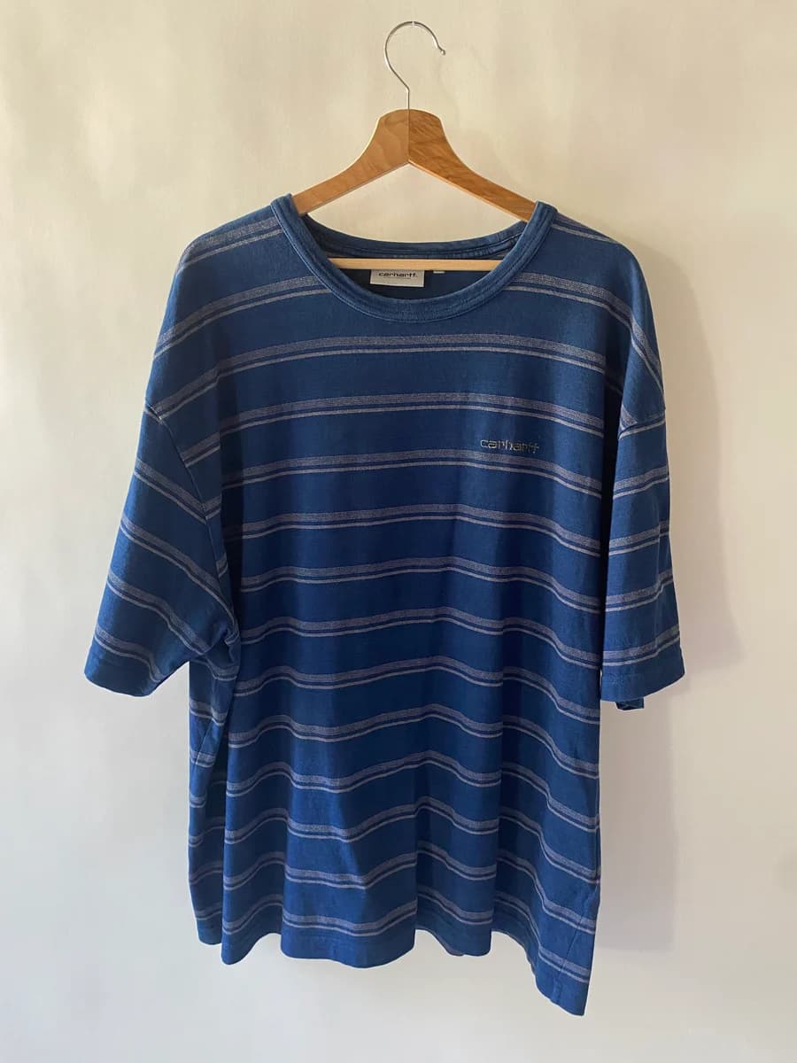 CARHARTT- TSHIRT RAYÉ BLEU